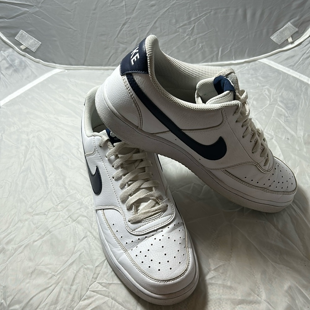 Nike Court Version white leather low top sneakers